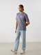 Crew Neck Short Sleeve Printed Combed Cotton Men's T-shirt